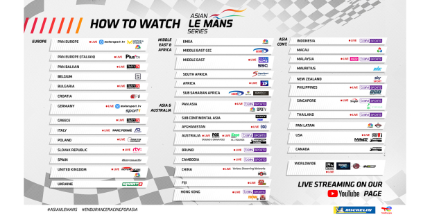 Where to Watch the 4 hours of Sepang